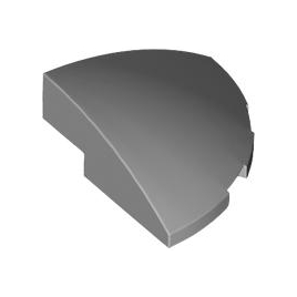 Light Bluish Gray Slope, Curved 3 x 3 Corner Round