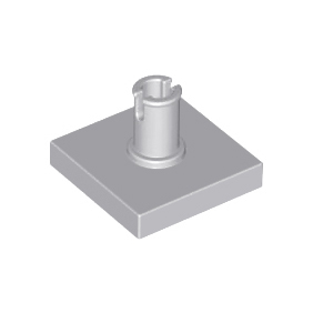 Light Bluish Gray Tile, Modified 2 x 2 with Pin