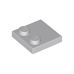 Light Bluish Gray Tile, Modified 2 x 2 with Studs on Edge