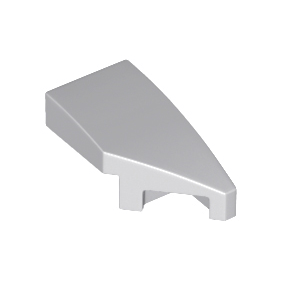 Light Bluish Gray Wedge 2 x 1 x 2/3 Right