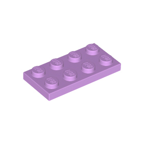 Medium Lavender Plate 2 x 4