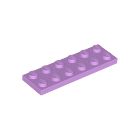 Medium Lavender Plate 2 x 6