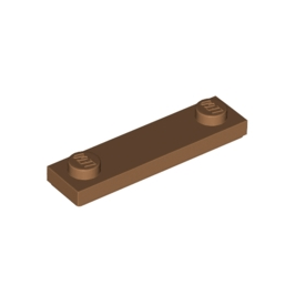 Medium Nougat Plate, Modified 1 x 4 with 2 Studs with Groove