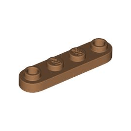 Medium Nougat Plate, Round 1 x 4 with 2 Open Studs