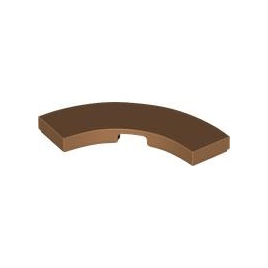 Medium Nougat Tile, Round Corner 3 x 3 Macaroni
