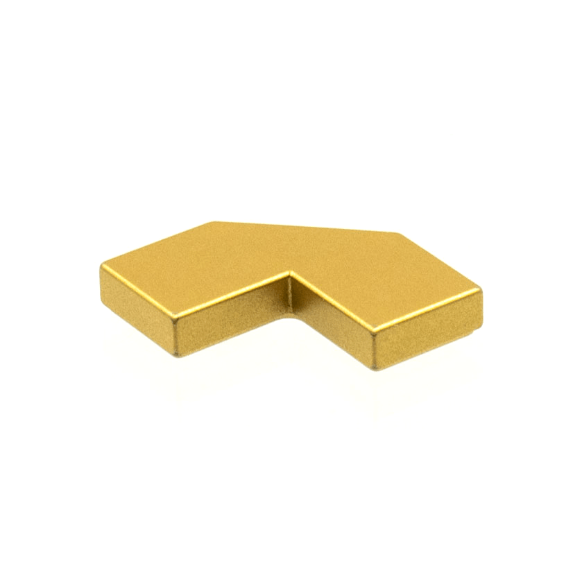 Metallic Gold Tile, Modified Facet 2 x 2