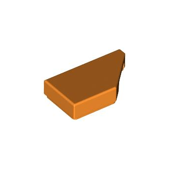 Orange Tile, Modified 1 x 2 Wedge Right