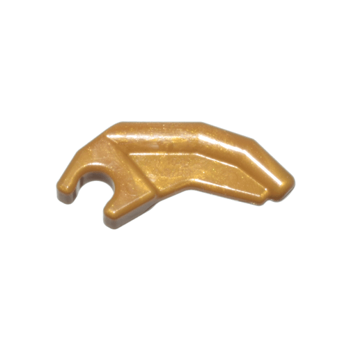 Pearl Gold Barb / Claw / Horn / Tooth with Clip, Angled