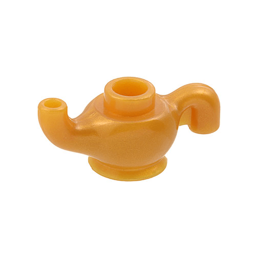 Pearl Gold Minifigure, Utensil Genie Lamp / Teapot