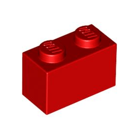 Red Brick 1 x 2