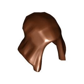 Reddish Brown Minifigure, Headgear Hood Basic