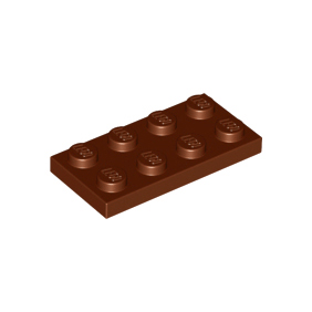 Reddish Brown Plate 2 x 4