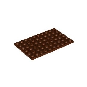 Reddish Brown Plate 6 x 10