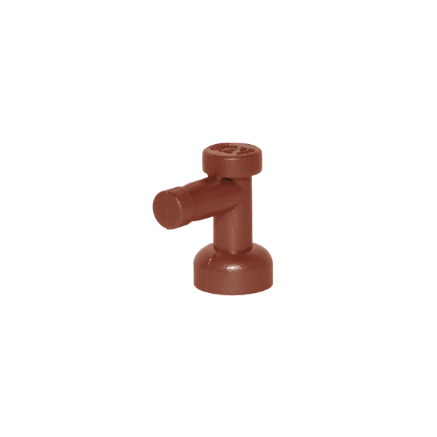 Reddish Brown Tap 1 x 1 without Hole in Nozzle End