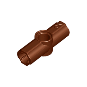 Reddish Brown Technic, Axle and Pin Connector Angled #2 - 180 degrees