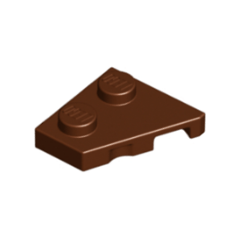 Reddish Brown Wedge, Plate 2 x 2 Left