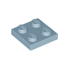 Sand Blue Plate 2 x 2