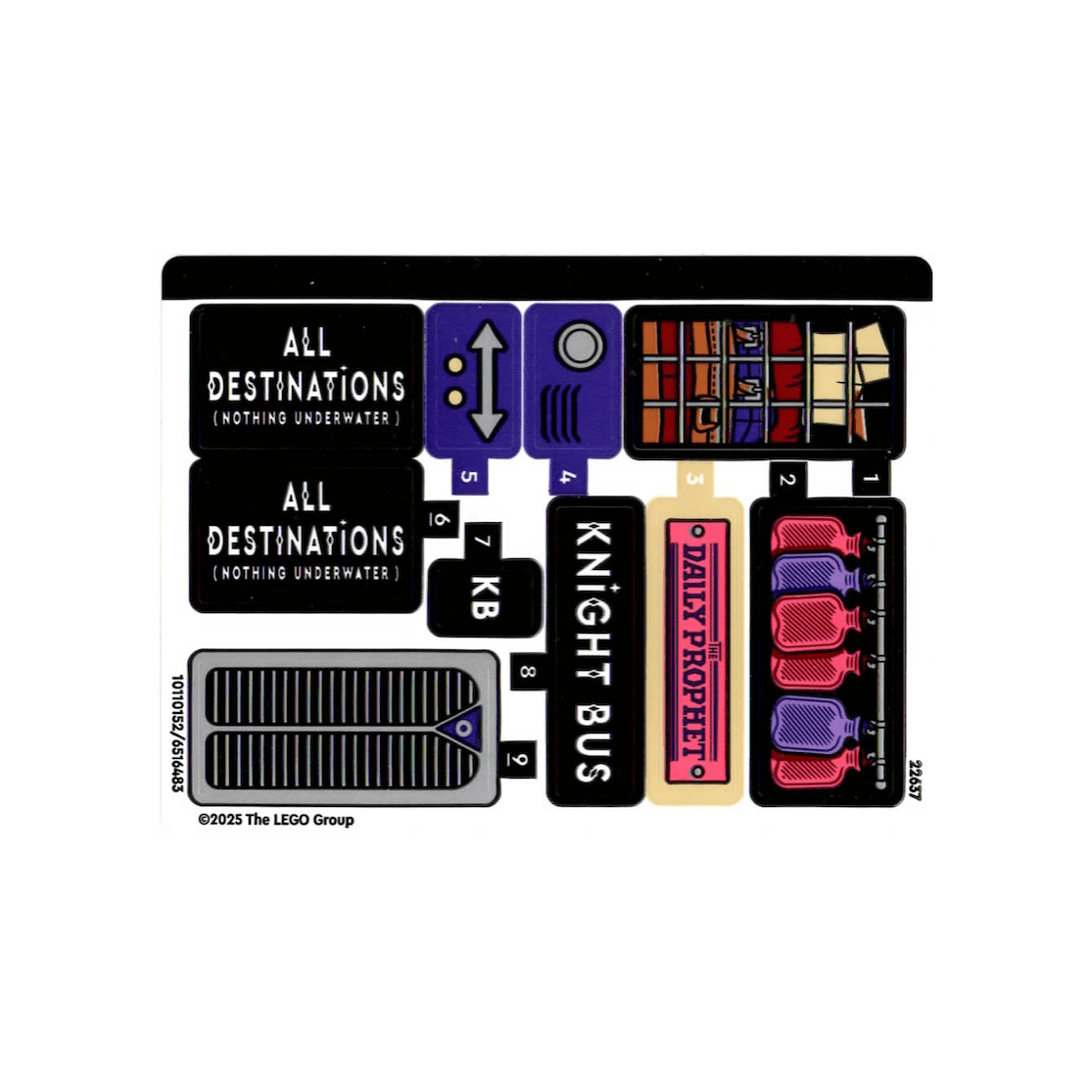 Sticker Sheet for Set 76446 - 10110152/6516483