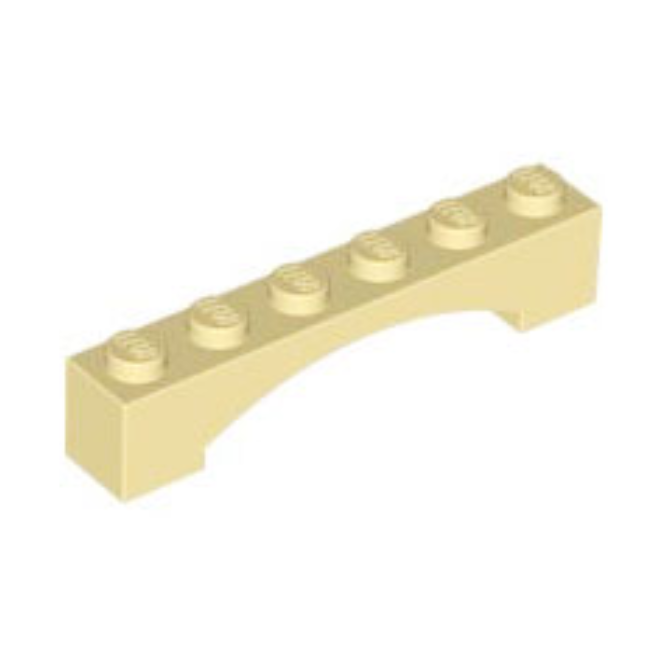Tan Arch 1 x 6 Raised Arch