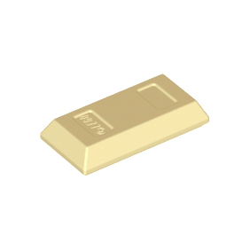 Tan Minifigure, Utensil Ingot 1 x 2