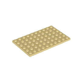 Tan Plate 6 x 10