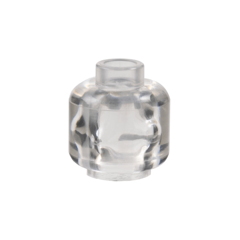 Trans-Clear Minifigure, Head Plain
