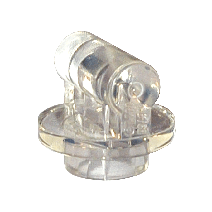 Trans-Clear Plate, Round 1 x 1 with Bar Handle on Long Stem