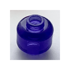 Trans-Purple Minifigure, Head Plain