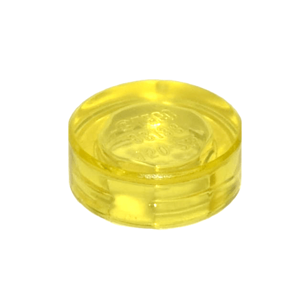 Trans-Yellow Tile, Round 1 x 1
