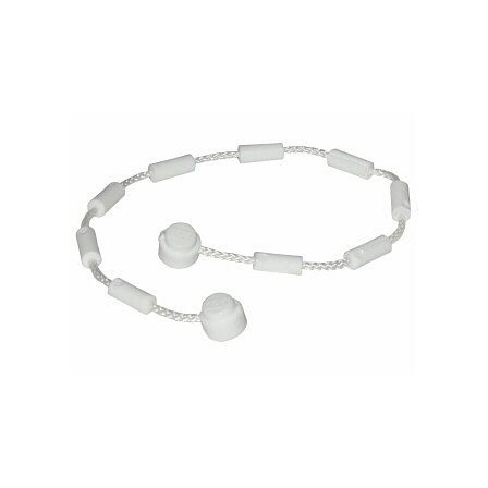 White String with End Studs and Climbing Grips 21L Overall with Same Color Studs and Grips Pattern
