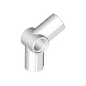 White Technic, Axle and Pin Connector Angled #5 - 112.5 degrees