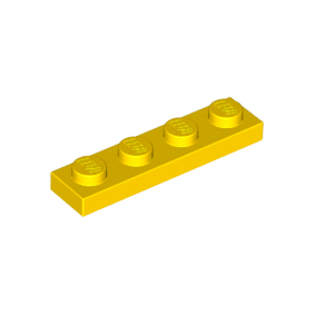 Yellow Plate 1 x 4