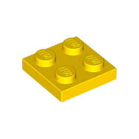 Yellow Plate 2 x 2