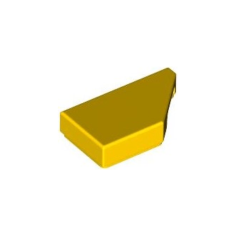 Yellow Tile, Modified 1 x 2 Wedge Right