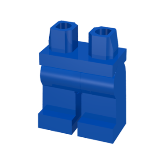 Blue Hips and Legs Plain