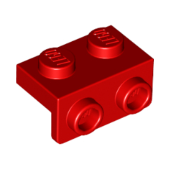 Red Bracket 1 x 2 - 1 x 2