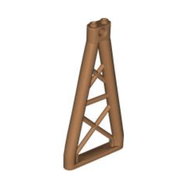 Medium Nougat Support 1 x 6 x 10 Girder Triangular