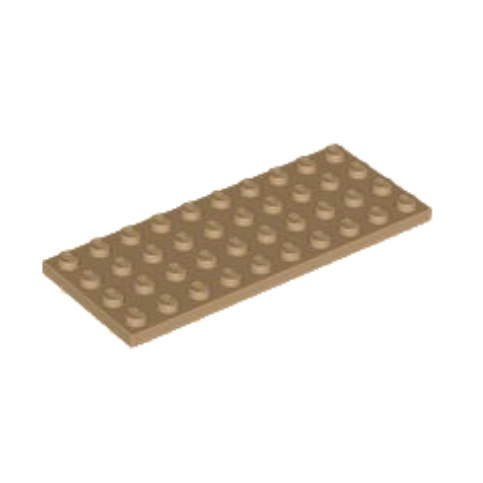 Dark Tan Plate 4 x 10