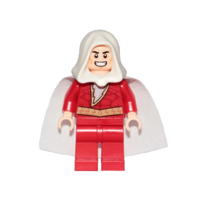 sh0592a Shazam - White Hood