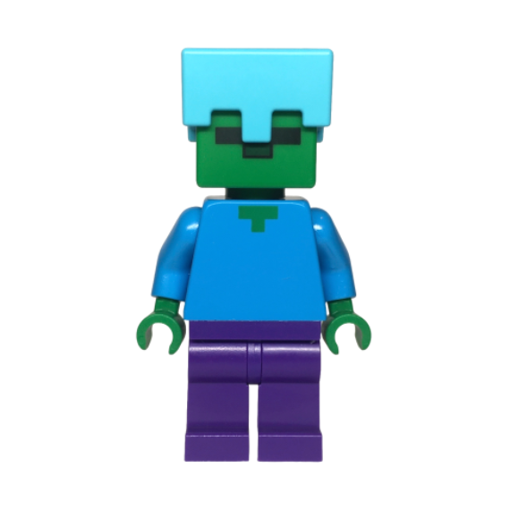 min174 Zombie - Dark Purple Legs, Medium Azure Helmet