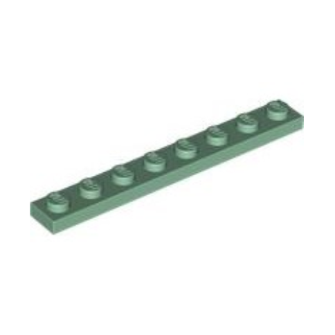Sand Green Plate 1 x 8