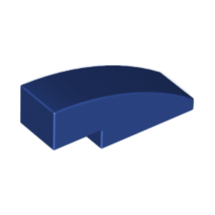 Dark Blue Slope, Curved 3 x 1