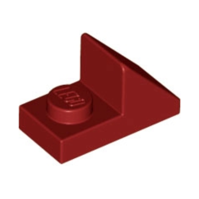 Dark Red Slope 45 2 x 1 with 2/3 Cutout