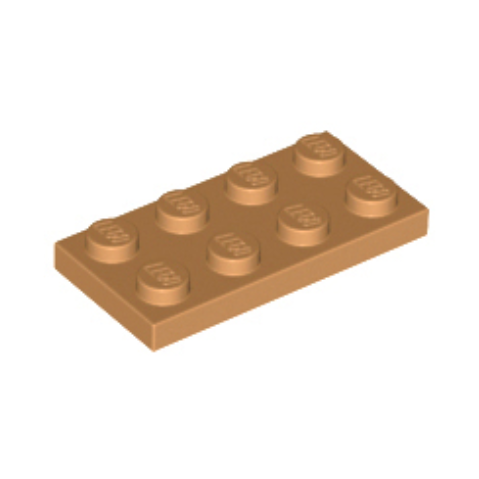 Medium Nougat Plate 2 x 4