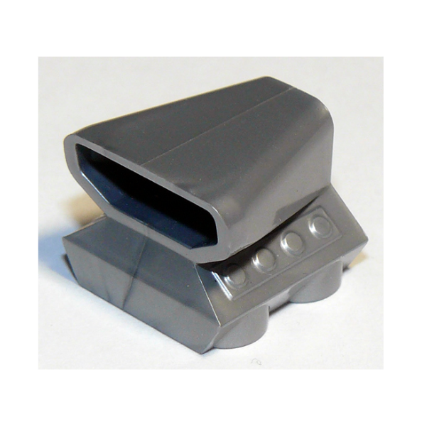 Flat Silver Vehicle, Air Scoop Engine Top 2 x 2