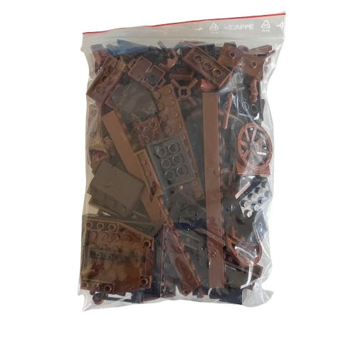 LEGO i lösvikt | 200 gram | Brun mix