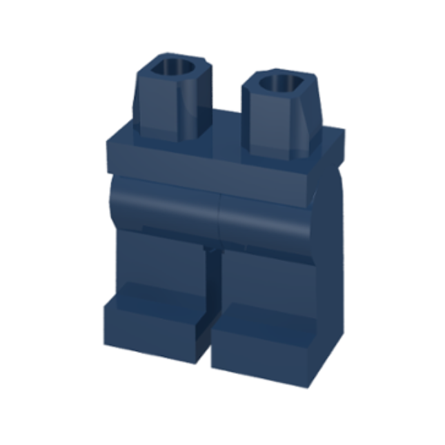 Dark Blue Hips  and Legs Plain