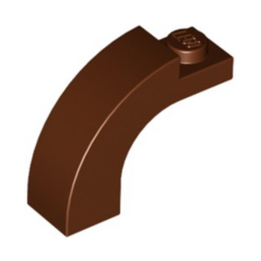 Reddish Brown Arch 1 x 3 x 2 Curved Top