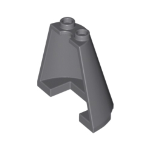 Dark Bluish Gray Cone Half 4 x 2 x 3