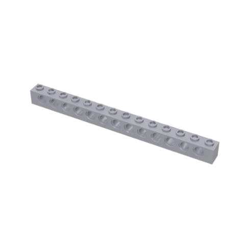 Light Bluish Gray Technic, Brick 1 x 14 with Holes